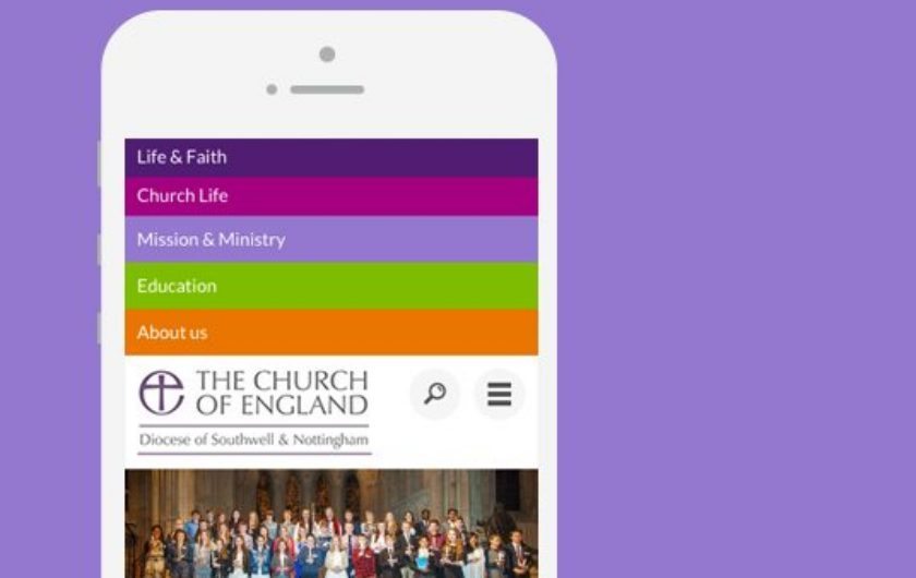 Diocese of Southwell & Nottingham website design